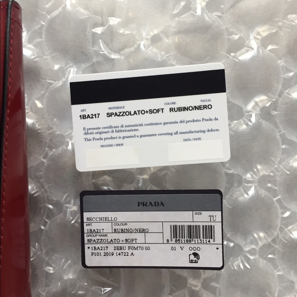 SOLD NEW Prada Small Red Panier Bucket Bag SOLD Patent Leather SOLD - Picture 5 of 9